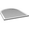 Ekena Millwork Round Top Surface Mount PVC Gable Vent: Functional, w/ 2"W x 1-1/2"P Brickmould Frame, 34"W x 42"H GVPRT34X4202SF - alternate 3